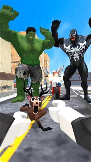 Saving Deer From Hulk And Venom With Time Stop