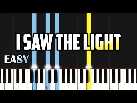 I Saw the Light | EASY PIANO TUTORIAL BY Extreme Midi