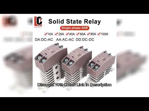 SSR Solid State Relay DIN Rail Relay With Heatsink 10A 25A 40A 60A 80A 100A 120A DC - AC DC - DC AC