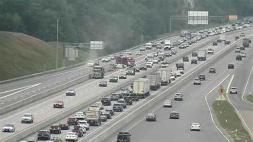 Lanes back open on I-93 in Hooksett after crash