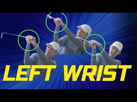 Left wrist position at the top of the backswing