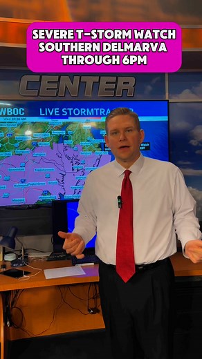 37K views · 279 reactions | Severe Thunderstorm Watch now up for parts of Delmarva through 6PM. | WBOC 16 Weather | Facebook