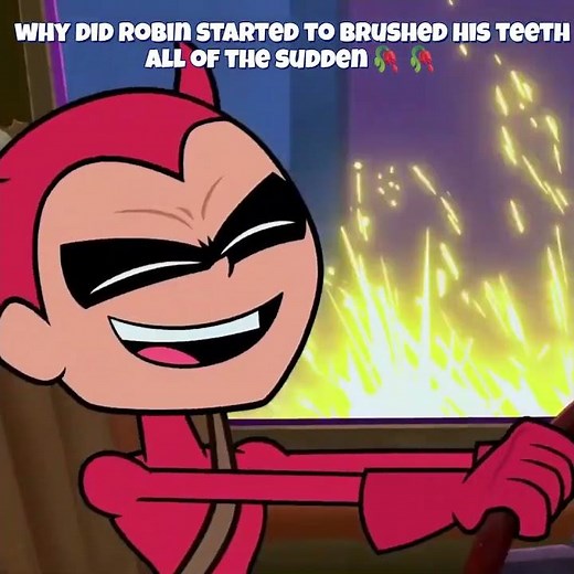 Robin is losing his mind 😭 #teentitansgo
