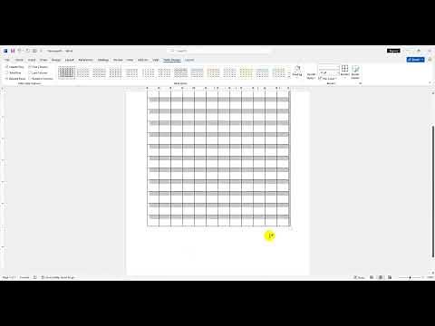 How to print gridlines in Word