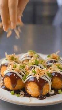 Authentic Takoyaki (Octopus Balls) Recipe 🐙🇯🇵 | Crispy Japanese Street Food Made Easy!