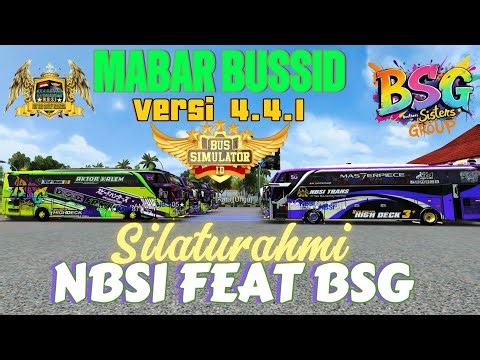 KEREN BANGET..🥰MABAR SILATURAHMI NBSI FEAT BSG #bussid #cctv #automobile