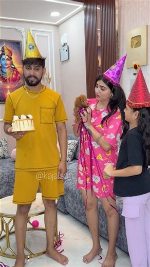 Cash's birthday was ruined🎂🤣 #youtubeshorts #shorts #viralshorts #kajalsoni @Kajalsoni_vlogs