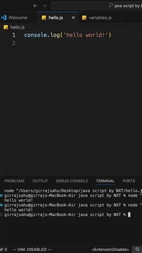 JavaScript First Program | Hello World in 10 Seconds