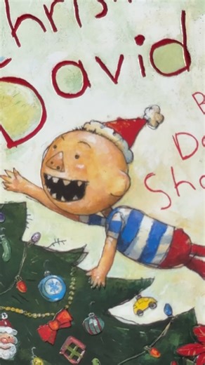 Scholastic on Instagram: "The holidays are brighter (and sillier) with David in the house 🎁 📕 It's Christmas, David! by @nodavid2018"