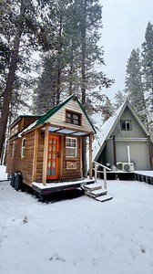 6.1K views · 79 reactions | Made an interesting discovery in our tiny laundry room while installing a mini-split.  Our 1970’s A-frame cabin is definitely full of quirks but we love it.  Our to-do list is now joke. Though we’re so grateful for our tiny homestead. And slowly but surely we’re making improvements inside and out. #cabinliving #smallhome #homerenovationproject #tinyhomestead #aframecabin #smallspaceliving | Tiny House Expedition | Facebook