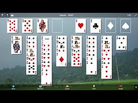 FreeCell Game #347 SOLVED/ Microsoft Solitaire Collection