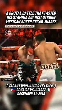 NONITO DONAIRE VS CECAR JUAREZ BAGSAK SA BILIS AT LAKAS NG SUNTOK | nonito donaire highlights