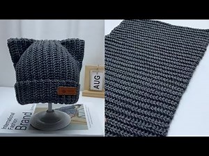 Soft & Warm Cat Ear Crochet Hat | Easy Tutorial with Size Guide
