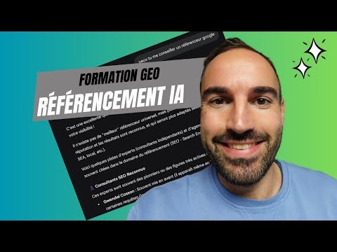 Formation GEO : le référencement IA en 2026 !