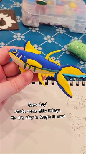 Trying out Air Dry Clay?? #craft #airdryclay #sculpture