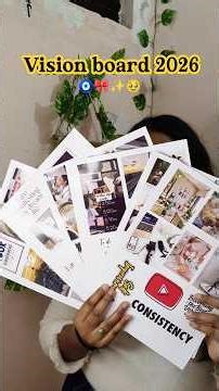 Making Vision Board For 2026🥹✨ #vision #shorts #minivlog #viral