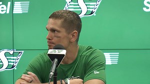 QB Trevor Harris, Coach Mace on Riders' win. Fajardo reacts on return to Mosaic