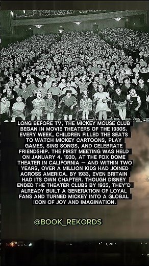 Original Mickey Mouse Club #book_records #interestingfacts #history