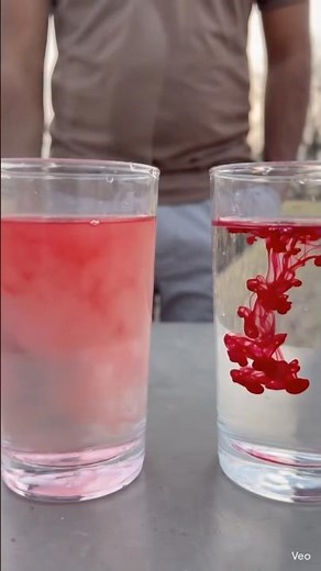 Hot vs Cold Water Color Spread Experiment 😱 Fast Diffusion vs Slow Motion Effect