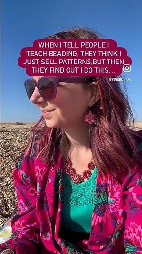 When I tell people I create beading patterns they think…🫟