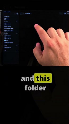 iPad How to Delete Folder in Files App