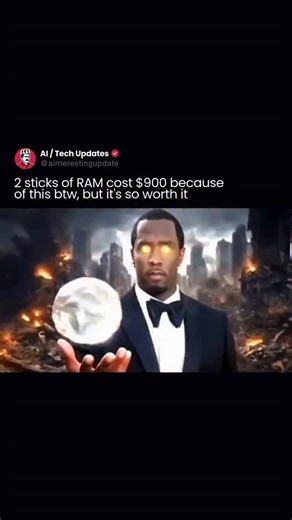 AI / Tech Updates | 💾 Why can two sticks of RAM cost $900? It’s not just memory — it’s high-performance technology. These prices usually apply to extreme-tier... | Instagram