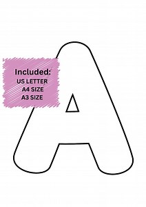 Printable Alphabet Letters Classroom Display Alphabet Tracing Alphabet Activities Preschool Worksheets Large Letter Craft ABC Coloring Page - Etsy