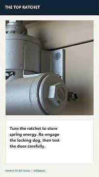 Norton Potbelly Door Closer Spring Tension: Ratchet & Dog #Shorts