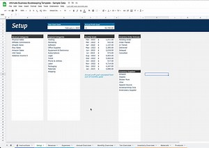 All-in-one Bookkeeping Template for Google Sheets Built for Small Business Accounting - Etsy