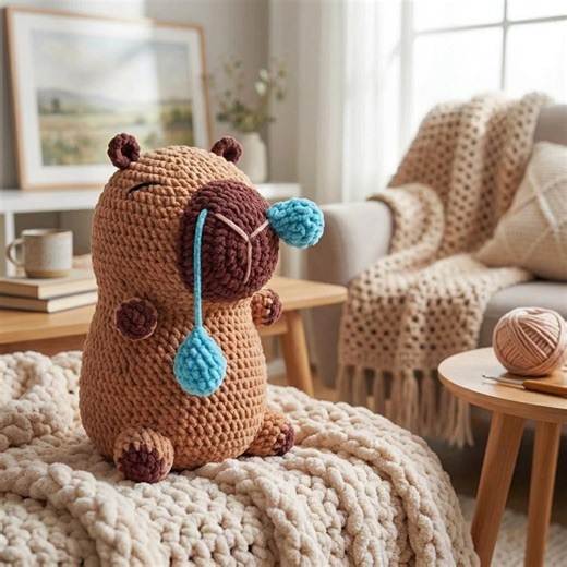 Capybara Crochet Pattern, No Sew Cute Mini Capybara Crochet Amigurumi Plush Toy, Beginner-friendly, Easy Step by Step PDF Tutorial - Etsy