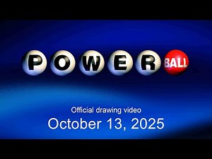 Powerball drawing for October 13, 2025