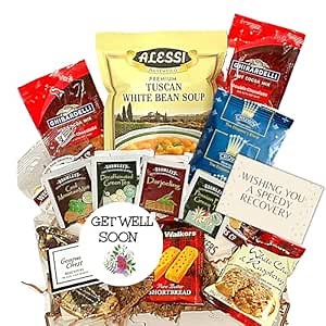 Get Well Soon Gift Basket, Get Well Gift Box, Gift For Sick Person, Hospital Care Package, Sick Care Package, Coffee, Soup and Tea Gift Box