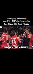 GRABE yung DEPENSA!!!😱 Incredible LONG Rallies between Jaja SANTIAGO’s Team Denso VS Saga!! The Middle Blocker from Philippines 🇵🇭continues to shine in the SV League in Japan 🇯🇵 with her new team, Denso Airybees #SVLeague #jajasantiago #sachiminowa #SVLeague #PinoyPride #pinoy #Philippines #pilipinas #denso #densoairybees #japan #nippon #womensvolleyball #volleyball #superbowl | Cede Bersabe Volley