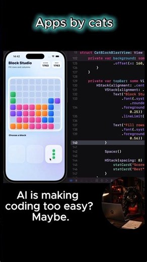 Mini Game Tutorial. Colour Block Studio made in SwiftUI. 🧩😻