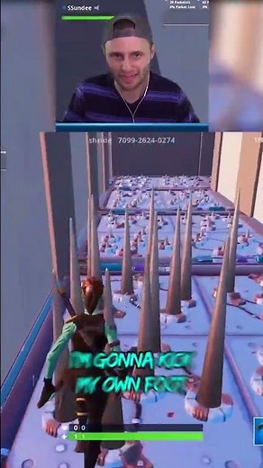 SSundee kicks his own foot