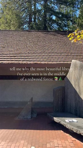 Walking into the Mill Valley Public Library feels like stepping into a storybook. Redwood trees towering outside every window, sunlight slipping through the branches, and that quiet magic that makes you want to stay for hours 📚🌲 If you ever needed a sign to explore a library in the middle of a forest, this is it! Save this spot for your next cozy day 📍Mill Valley Public Library mill valley library, bay area things to do, rainy day ideas sf, aesthetic libraries, san francisco, book lovers, lib