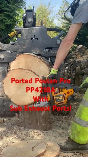 Ported Poulan Pro PP4218A with Sub Exhaust Ports! Tri Link SC56 Chain Spruce