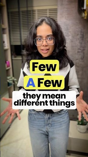 🎯 Few vs A Few | The Difference Will Shock You! | English Grammar Made Easy #englishgrammar #ananya