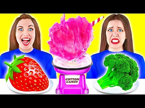 100 Layers of cotton candy challenge!