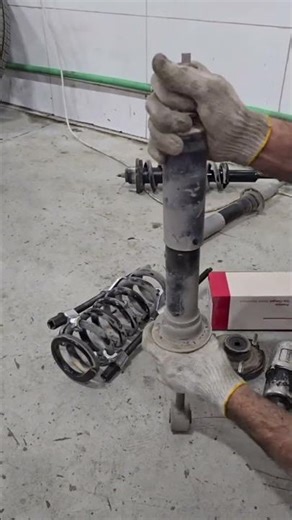 Toyota prado front shock absorber replacement guide #automobile #mechanic #shortsfeed