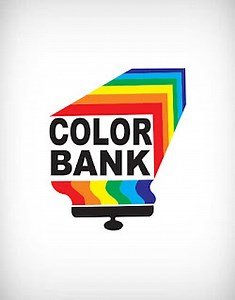 color bank vector logo
