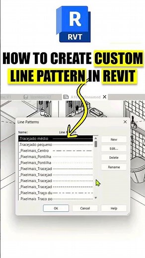 Custom Line Patterns in Revit | Isometric Section in Revit #revit #architecture #bim