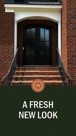 Fall colors aren’t the only thing turning heads! 🍂 This renewed door completely transformed the home’s entrance. #DoorRenew #FallRefresh #homeimprovement | Door Renew