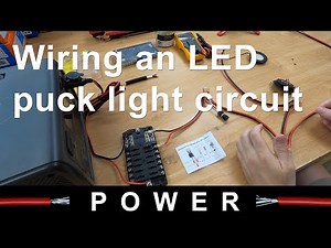 Wiring LED puck lights with a dimmer switch for your van