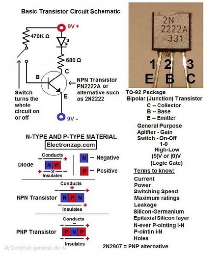 Basic Transistor Circuit Schematic