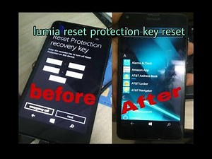 Lumia 640 Reset protection recovery key solution