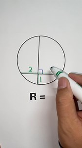 Geometry problem: radius diameter & chord #chord #geometry #reels | Geometry Problem