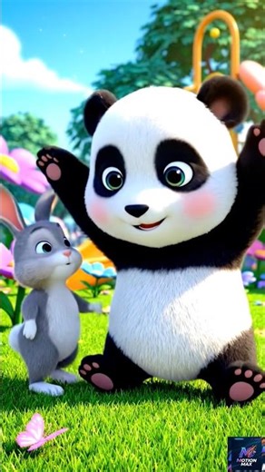 Panda run🐼 Rabbit run back🐰