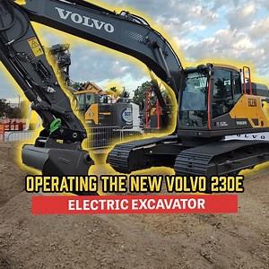 Operating The New Volvo 230e Electric Excavator🚜 | Letsdig18