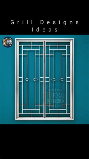 Premium quality iron window grills for modern homes. #PremiumGrill #IronWindow #WindowDesign #HomeDecor | Bd All Design